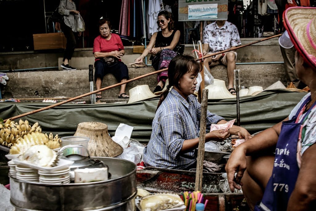 Bezoek markten in Thailand Bangkok