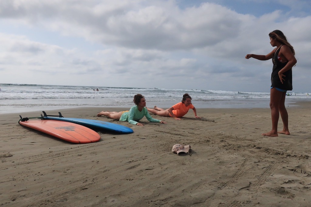 Leer surfen in Ecuador Montanita