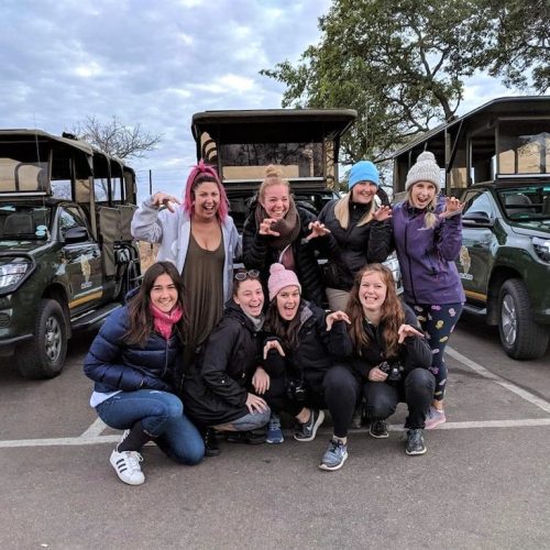 Met een groep jongeren reizen door Zuid-Afrika