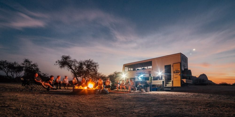 Overnachten in Namibie tijdens de Zuidwest-Afrika Safari jongeren groepsreis