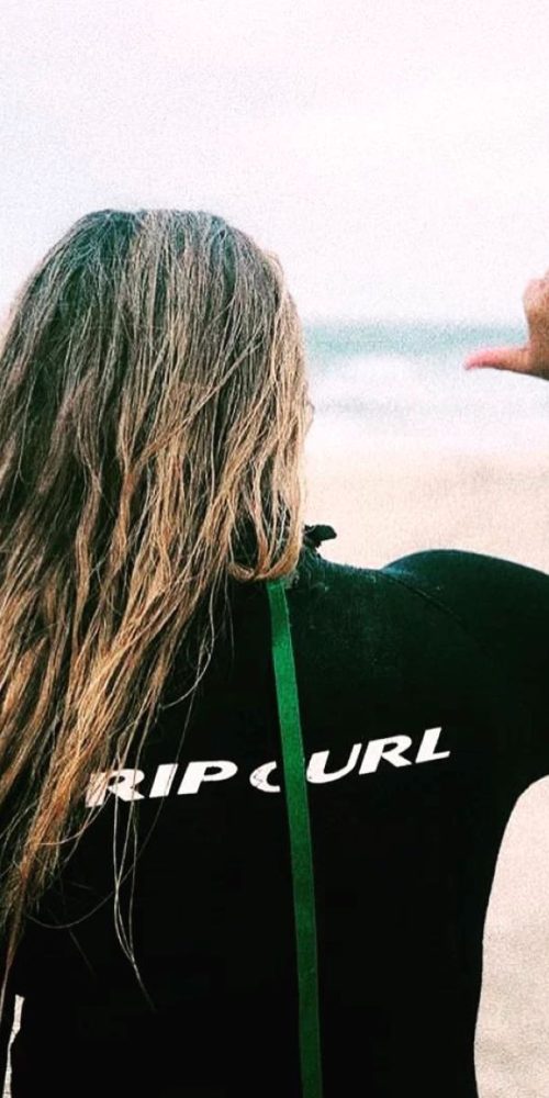 Rip Curl wetsuit tijdens surflessen