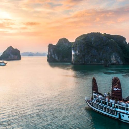 Halong Bay boot Vietnam Noord naar Zuid