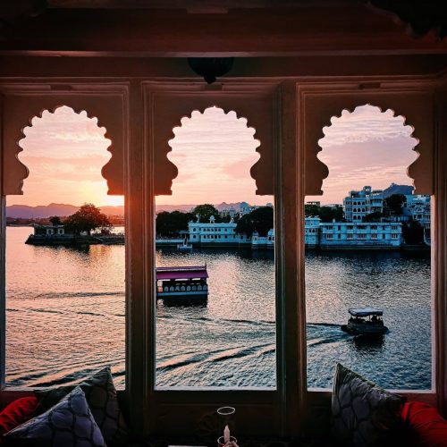 India water sunset