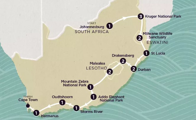 Map Zuid-Afrika Ultimate