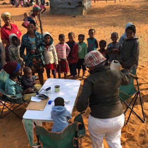 Gezondheidscheck als vrijwilliger in Namibie
