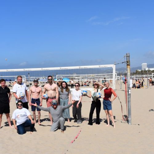Los Angeles Beachvolleybal groepsfoto
