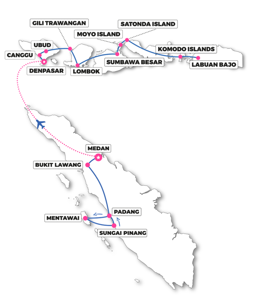 Routemap Indonesië Ultimate