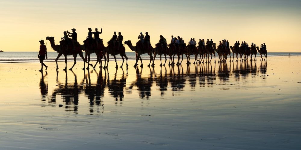 Kamelen Rit Broome Australië met de Outback Expedition Groepsreis
