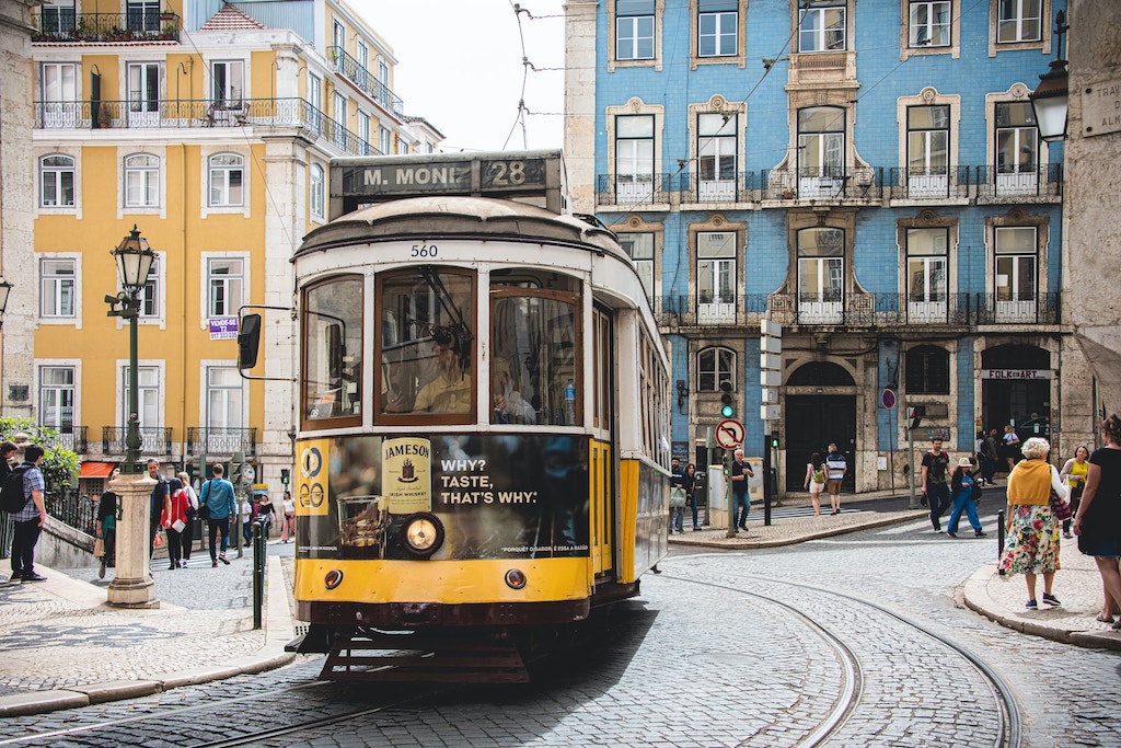Iconische tram in Lissabon