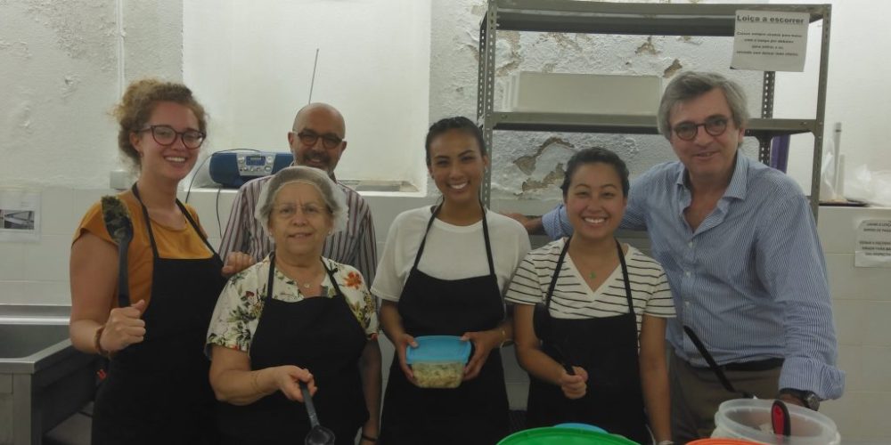 Help als vrijwilliger in Portugal samen met de gemeenschap aan het verspillen van voedsel