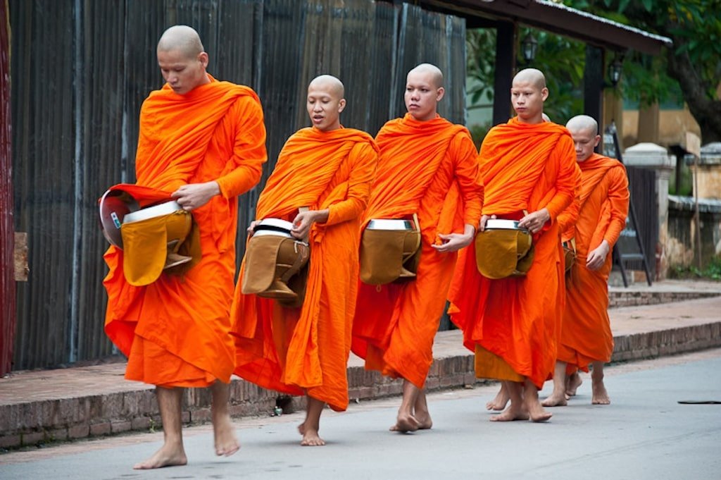 Monks in Luang Prabang Laos