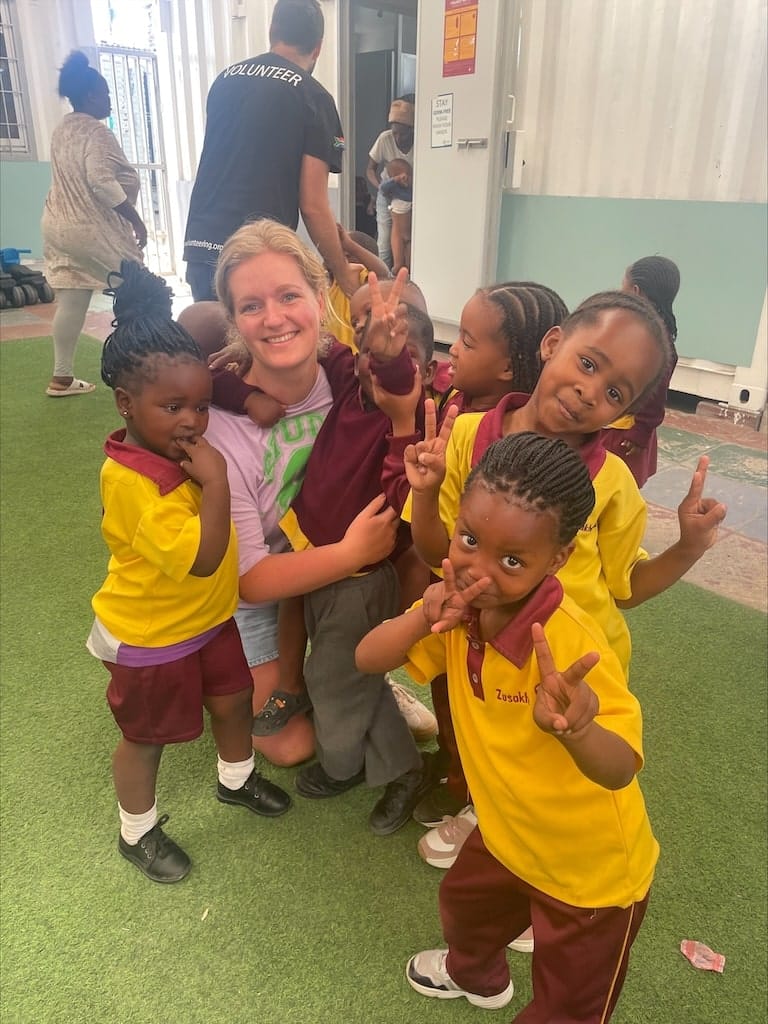 Stoere foto met een Nederlandse vrijwilliger