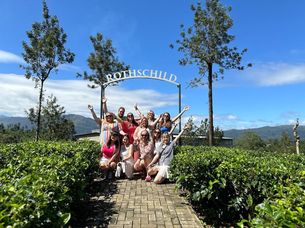 Theeplantage Sri Lanka met de groep Theeplantage Sri Lanka met de groep