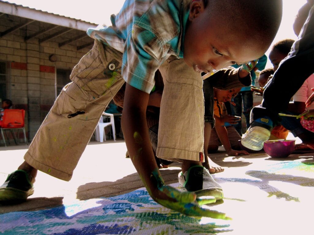 Verven het handen is het beste Verven het handen is het beste