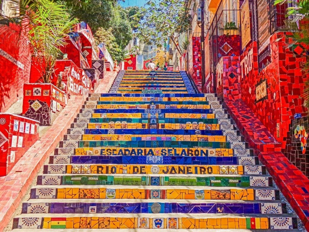 Escadaria Selaron Rio, Brazilië Escadaria Selaron Rio, Brazilië