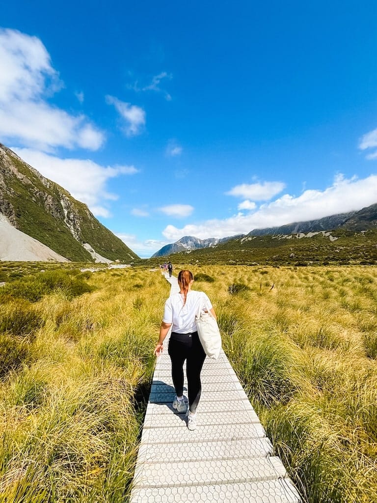 Hooker Valley wandeling Nieuw-Zeeland Hooker Valley wandeling Nieuw-Zeeland