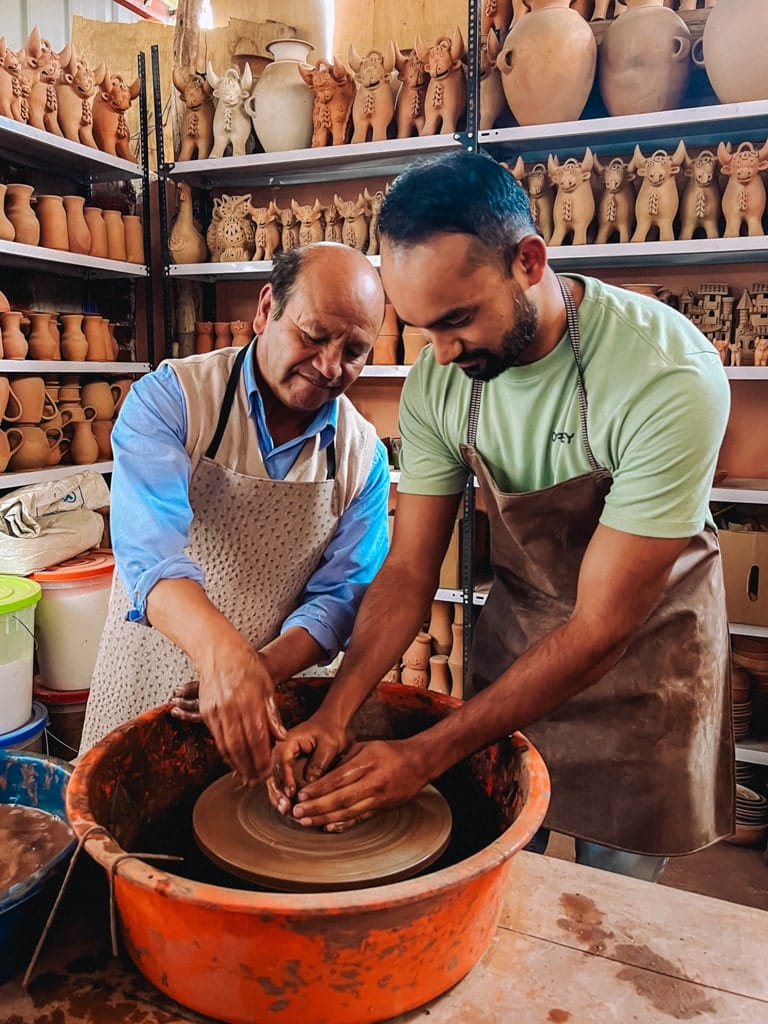 Pottenbakcursus in Peru
