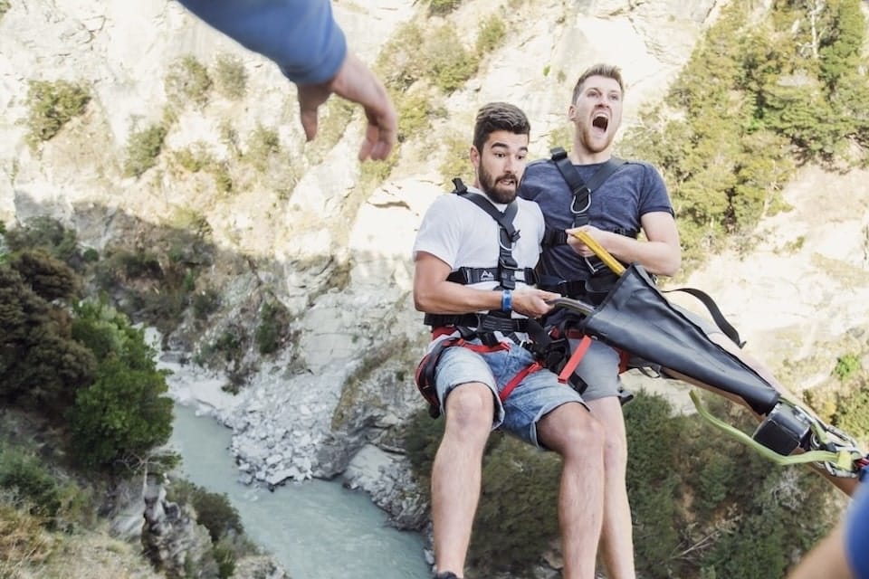 Bungeejumpen in Nieuw-Zeeland Bungeejumpen in Nieuw-Zeeland