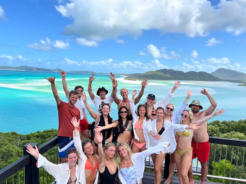 Hill Inlet tijdens Oostkust Adventure Backpackreis Hill Inlet tijdens Oostkust Adventure Backpackreis