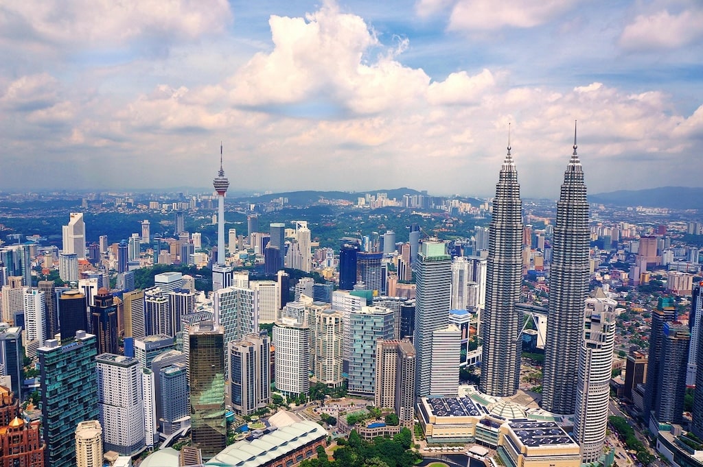 Skyline van Kuala Lumpur Maleisië