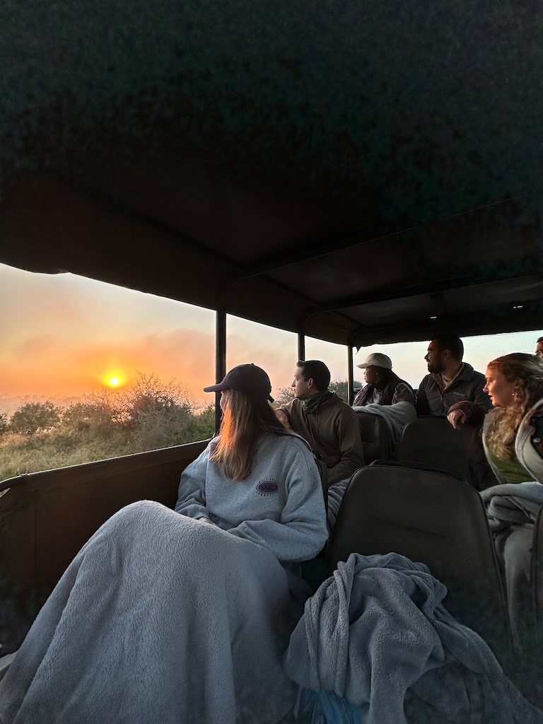 Game Drive bij zonsondergang Game Drive bij zonsondergang