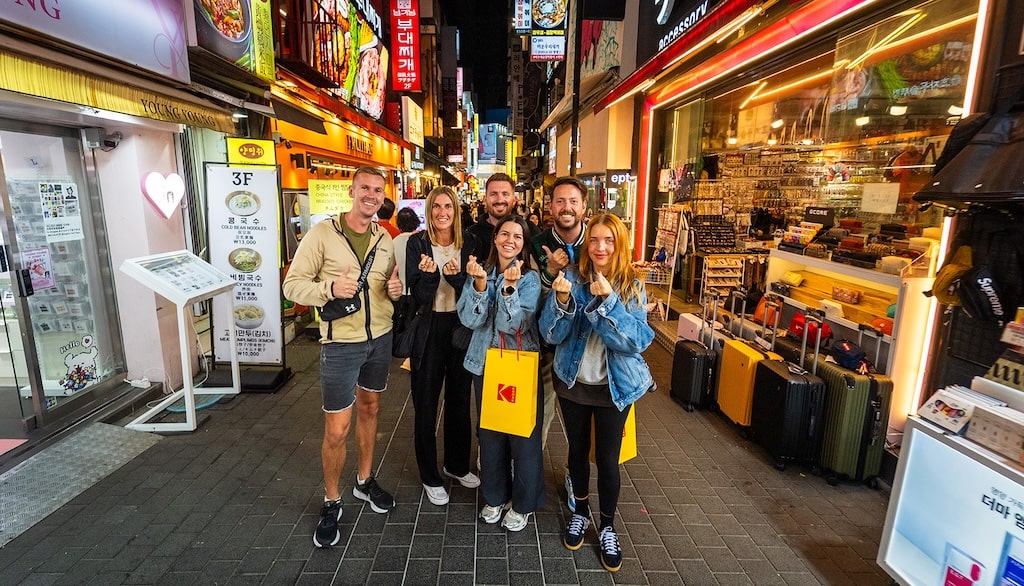 Streetfoodmarkt in Seoul Streetfoodmarkt in Seoul