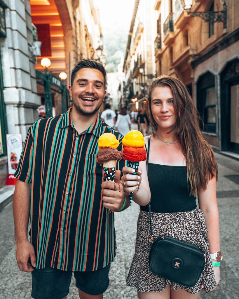 Gezellig IJs eten in Florence Gezellig IJs eten in Florence