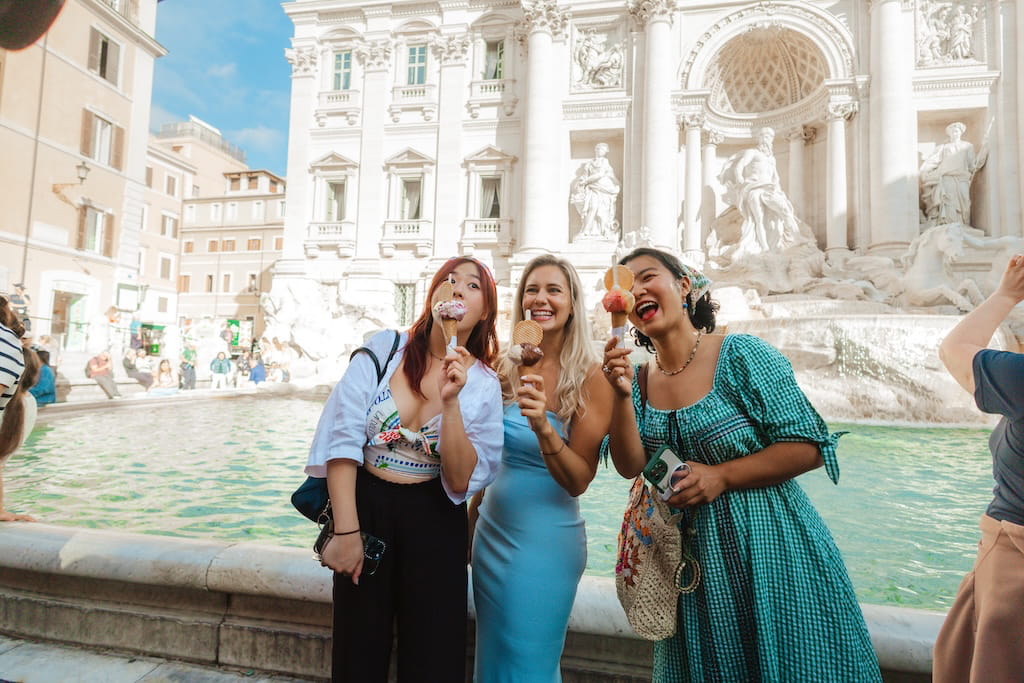 Rome Fontein IJs eten