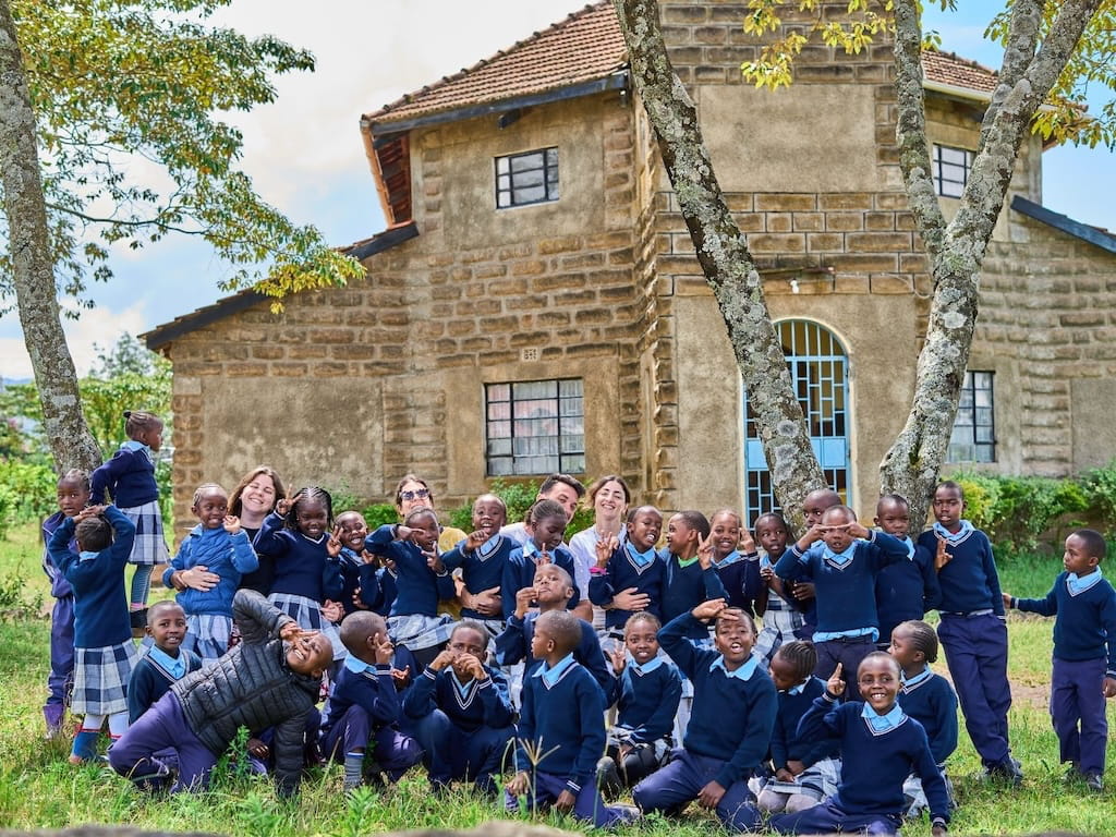 Groepsfoto Nakuru Kenia Vrijwilligers en Studenten