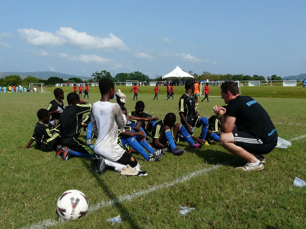 Voetbal toernooi in Ghana