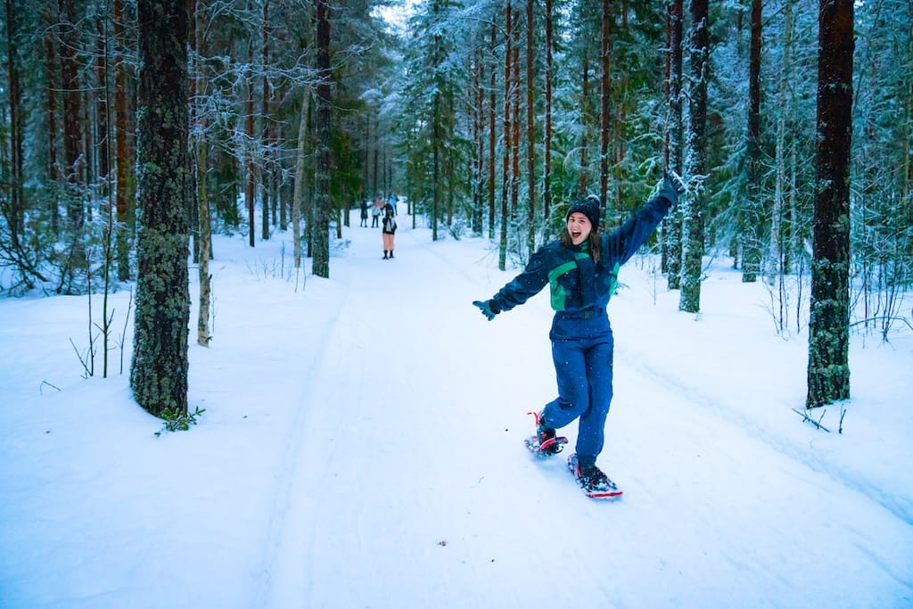Wandelen in de sneeuw