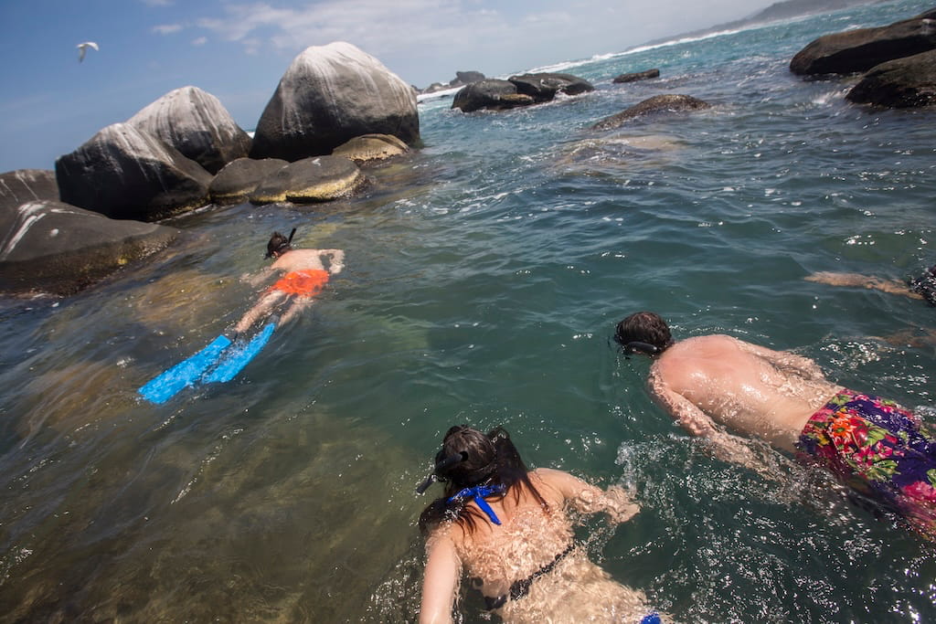 Snorkelen bij Tayrona National Park Snorkelen bij Tayrona National Park
