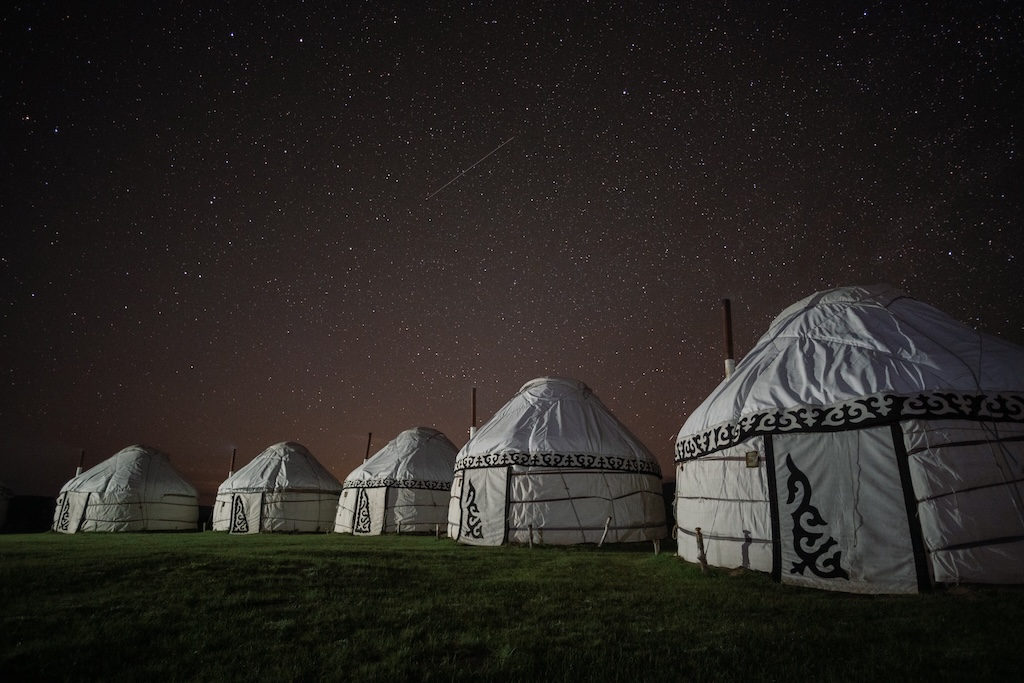 Yurts Song-Kul Lake Sterrenhemel